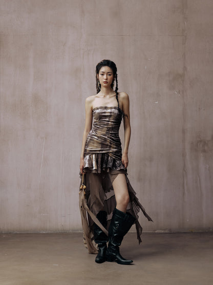 Viola Tube Asymmetrical Dress