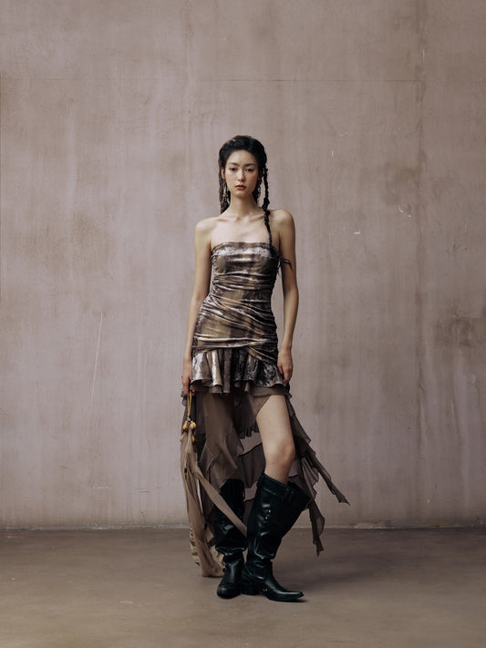 Viola Tube Asymmetrical Dress