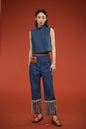 ShangGuan Sleeveless Denim Top