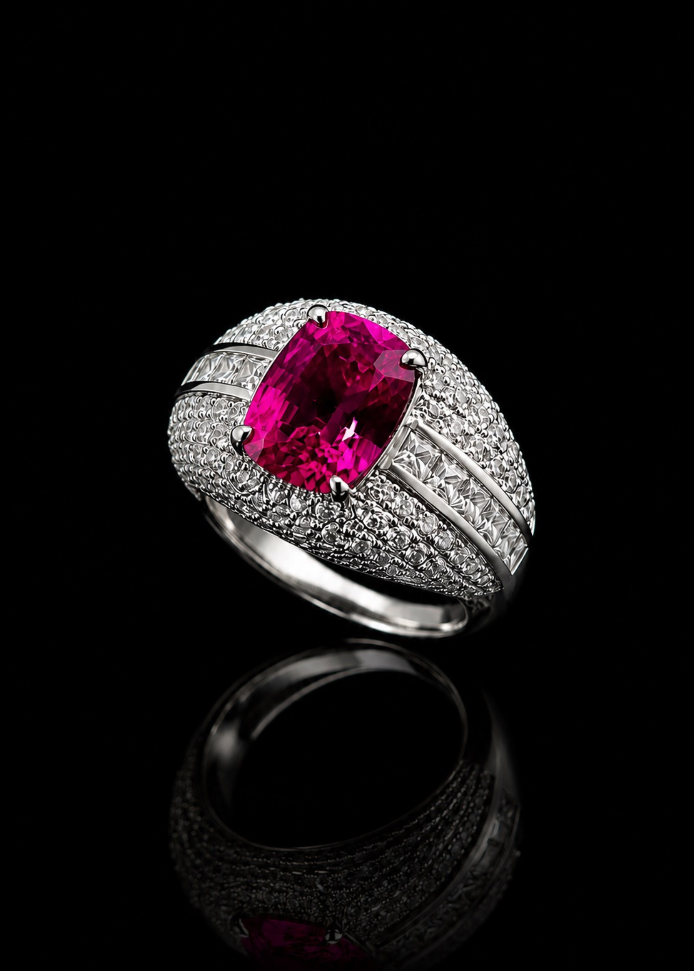 Rose Éclat Lab Grown Pink Sapphire Ring