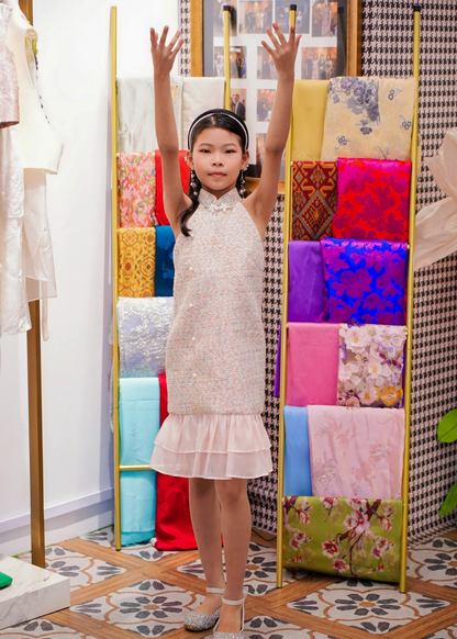 [Bespoke] YaLei Halter Neck Cheongsam - Kids