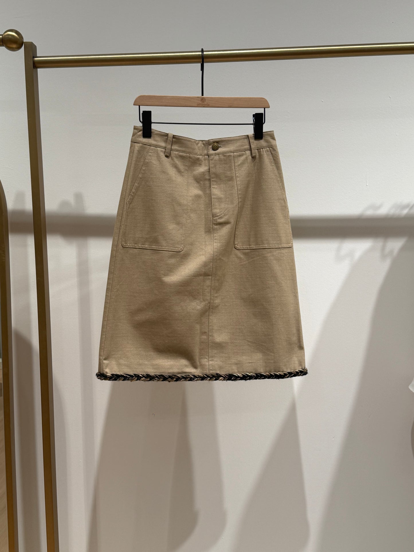 Abigail Trimming Midi Skirt