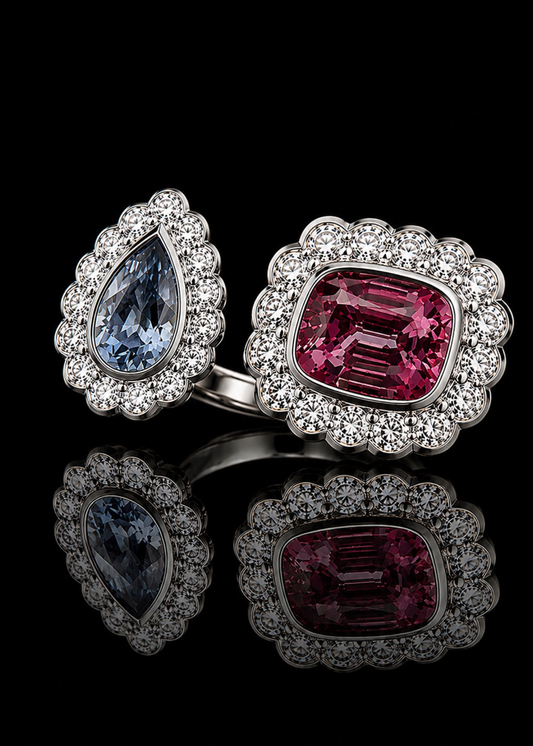 Azure Whisper Lab Grown Sapphire Ring
