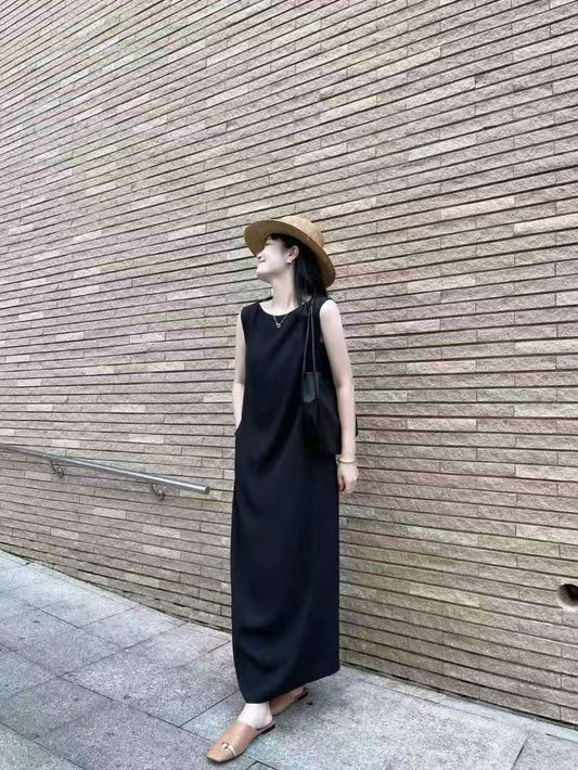 Journee Boat Neck Dripped Dress