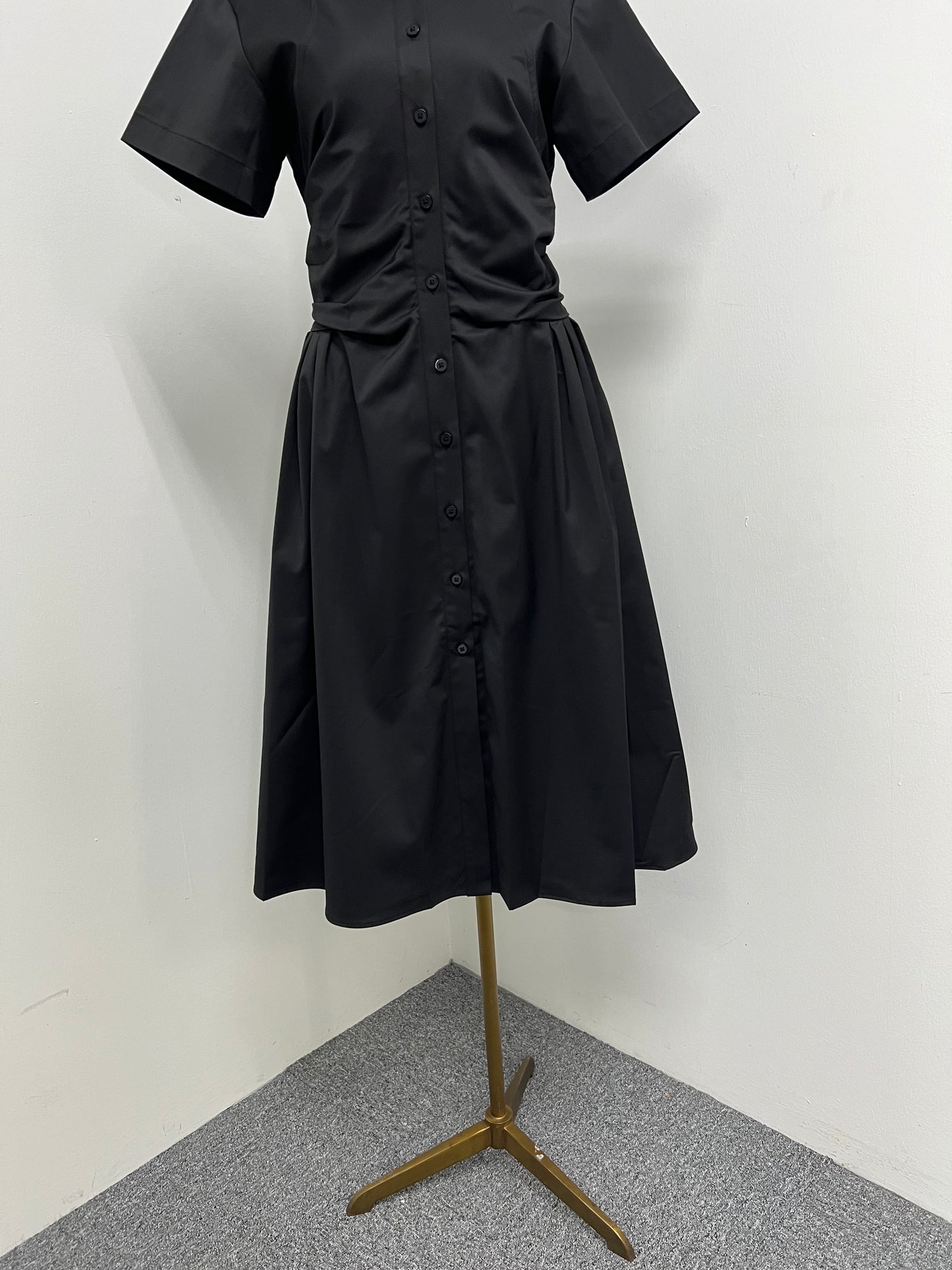 Julane Ruched Waist Shirt Dress