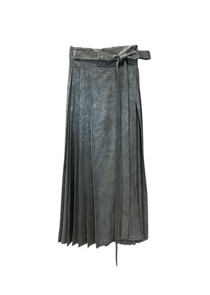 Marzia Pleated Wrap Skirt