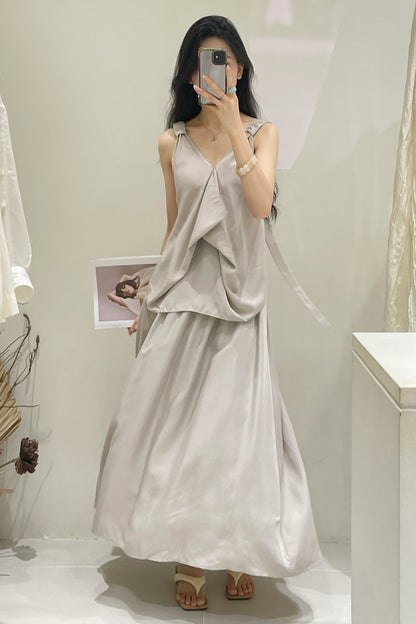 Azalea Elastic Waist Round Skirt
