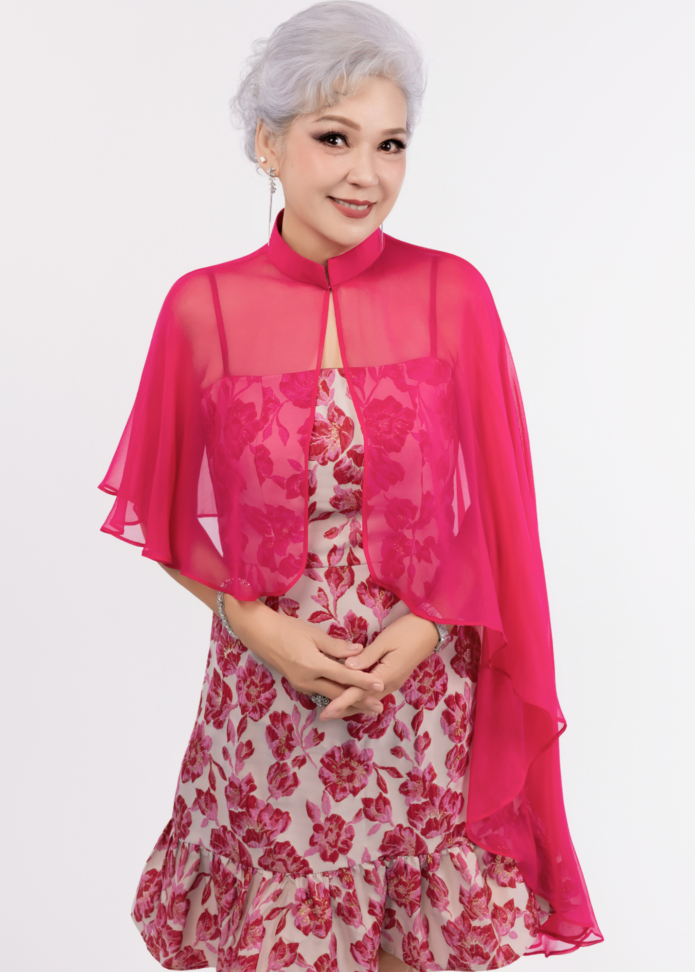 [Bespoke]Shu Silk Embossed Mini Dress