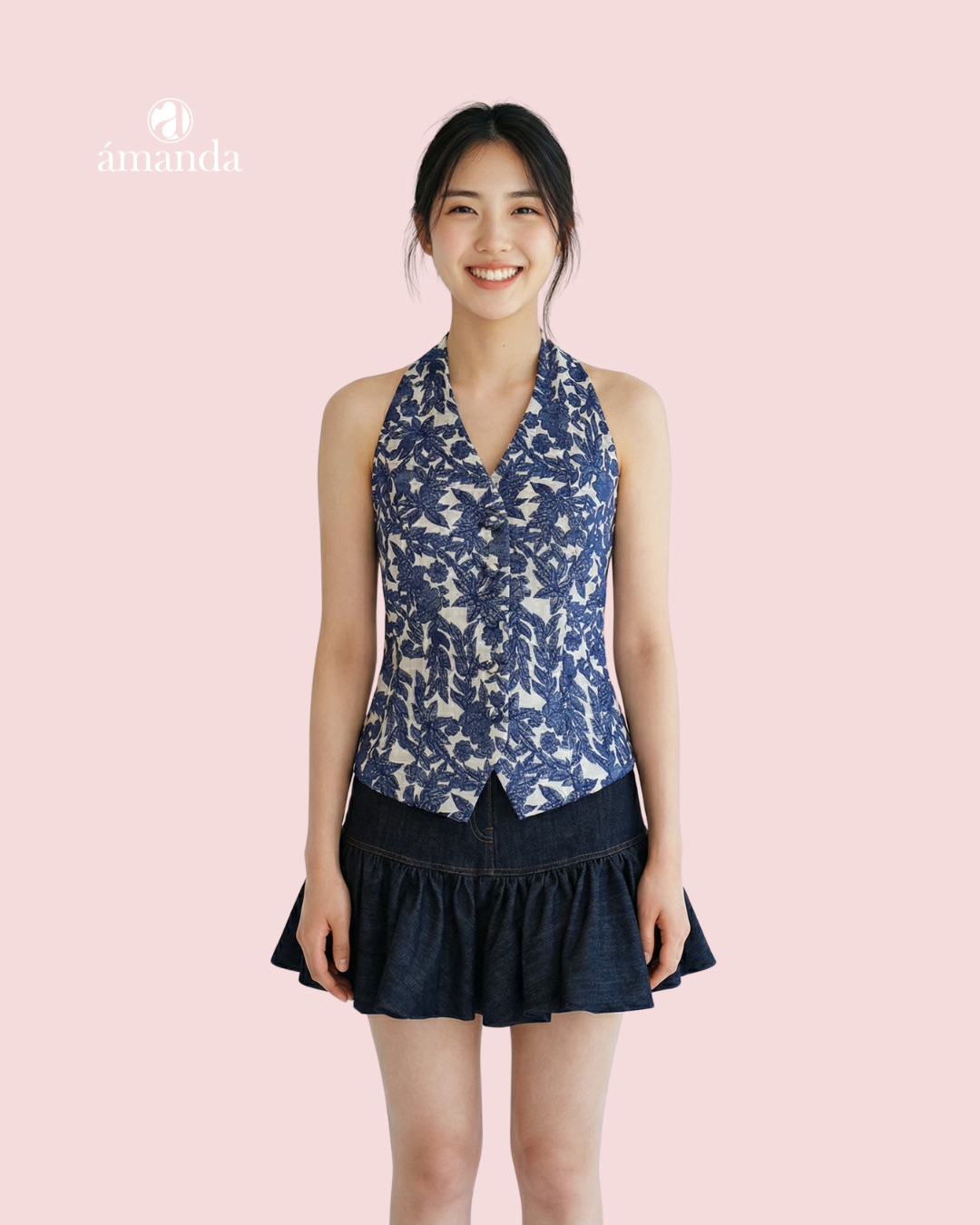 [Bespoke] Alba Denim Bubble Skort