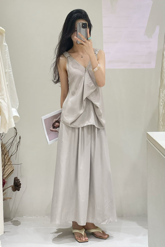 Azalea Elastic Waist Round Skirt