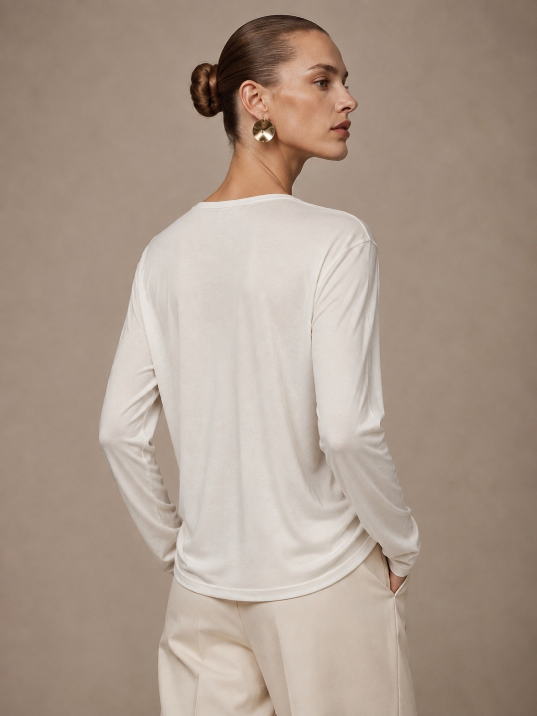 Leilani Front Button Long Sleeve Top