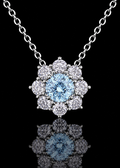 Stellar Blue Aquamarine Necklace