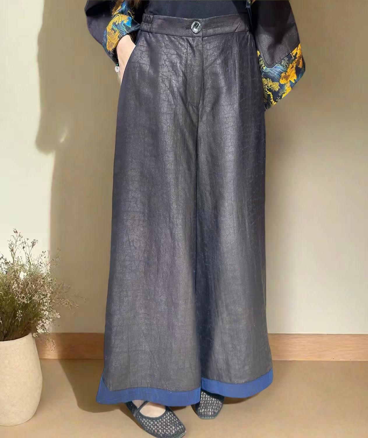 Yue Mulberry Silk Fold Up Pant