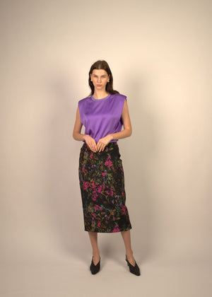 Casey Colorful Silk Skirt