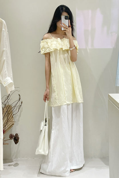 Yara Front Gathered Off Shoulder Top