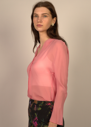 Layla Silk Sheer  Blouse