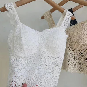 Jade Knitted Lace Bralette