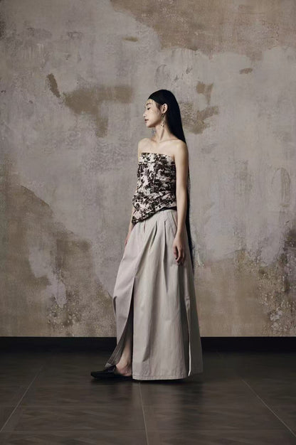 Livia Front Pleated Skirt