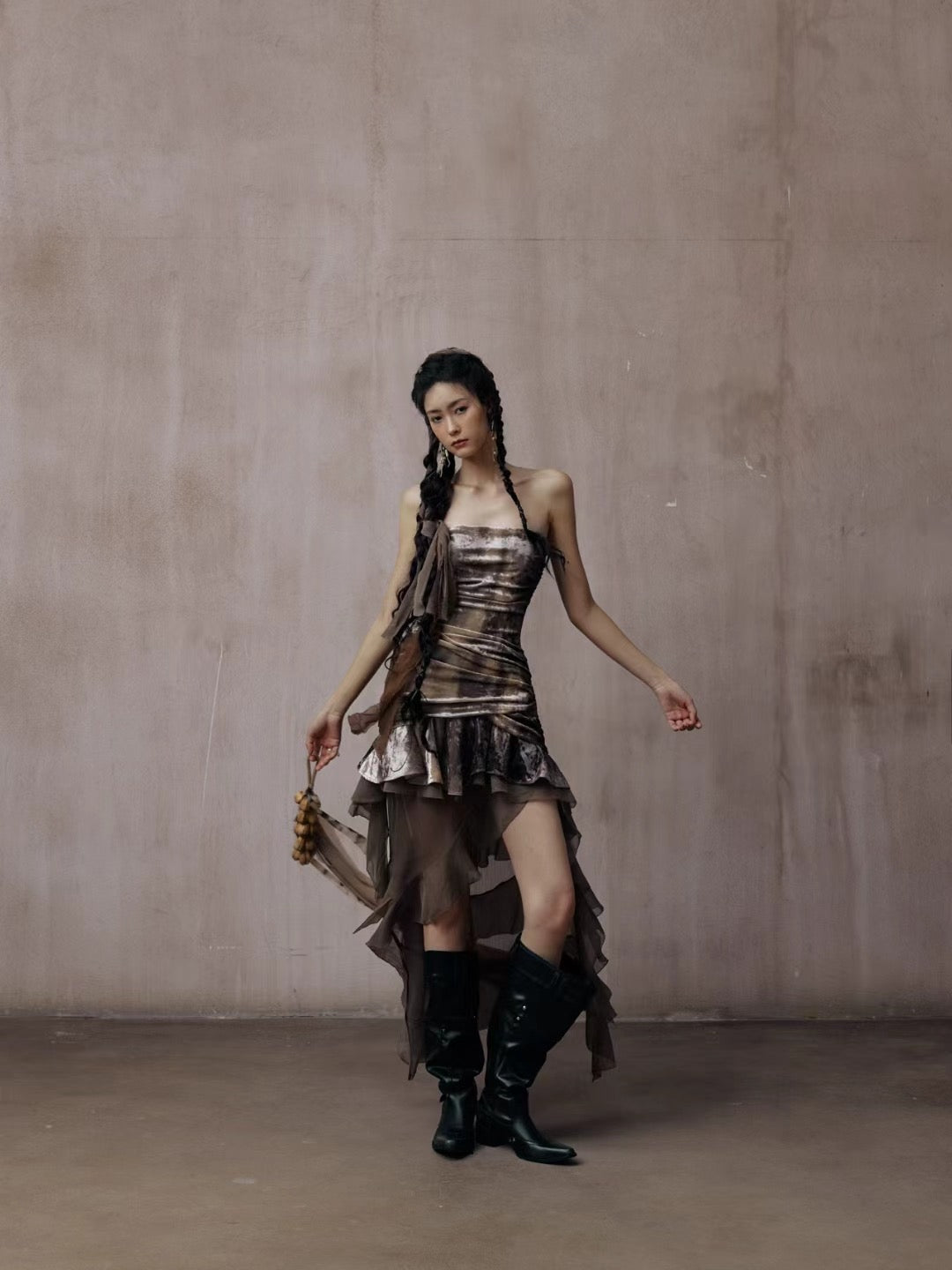 Viola Tube Asymmetrical Dress