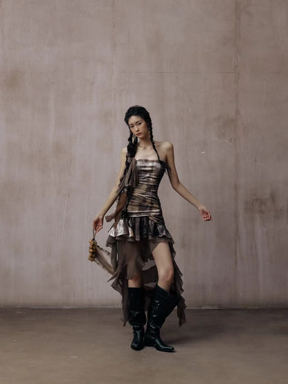 Viola Tube Asymmetrical Dress