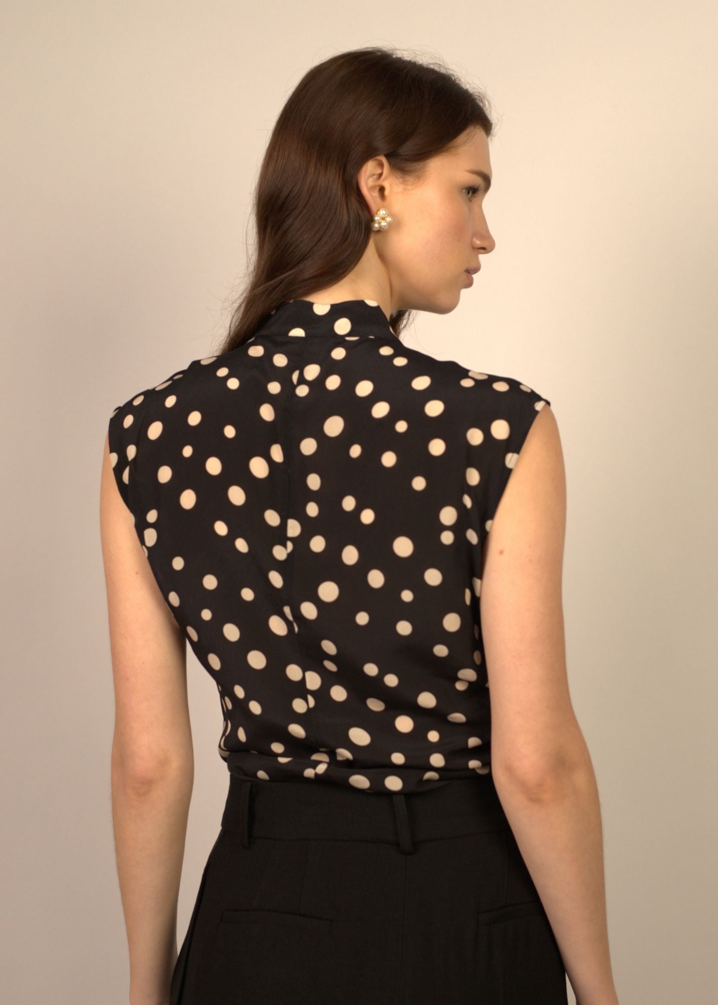 Harper Polka Dot Sleeveless Top