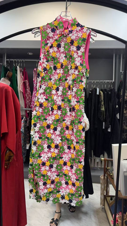 [Bespoke] Bei Sleeveless Oriental Cheongsam - Sample