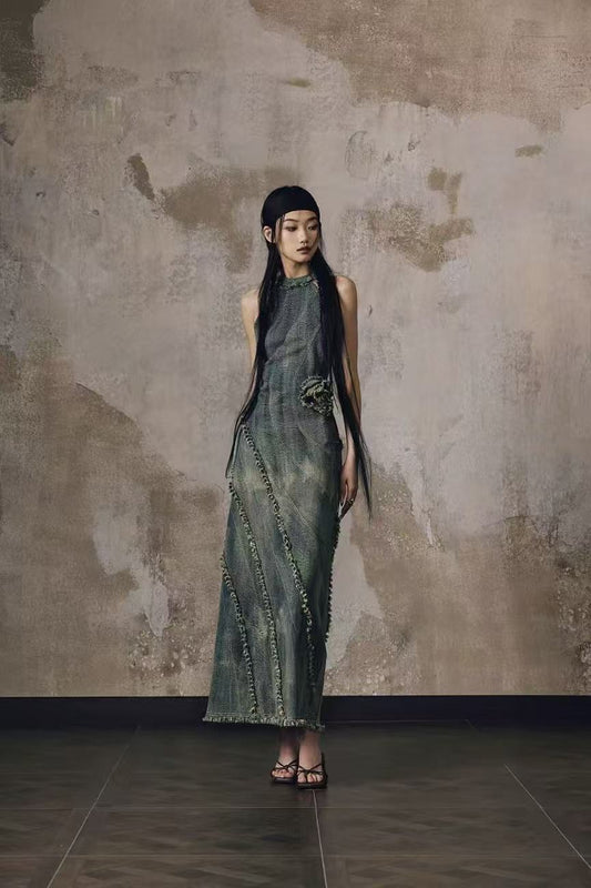 Zita Halter Neck Midi Dress