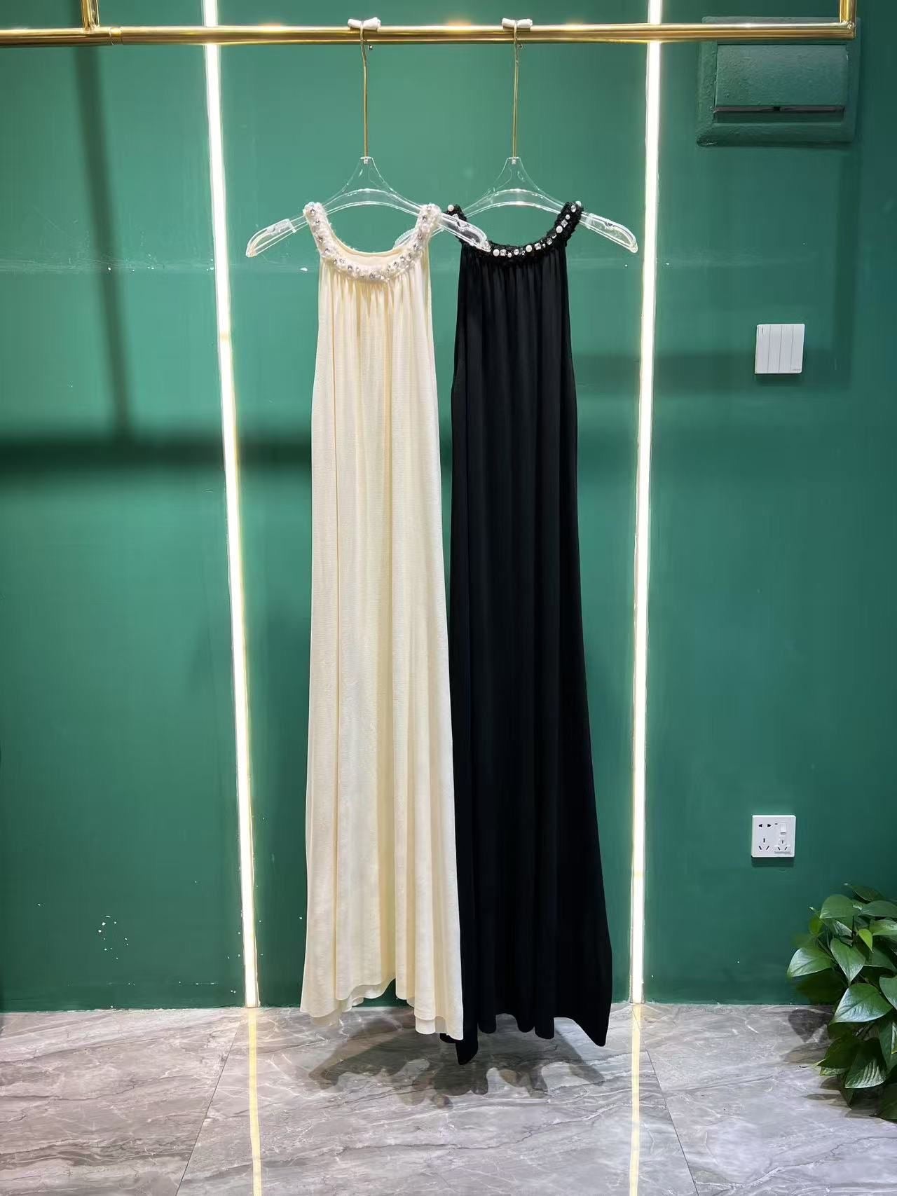 Valli Halter Sleeveless Maxi Dress