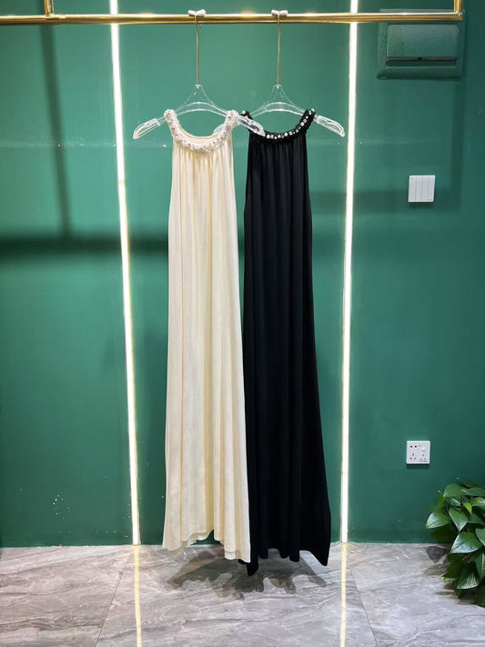 Valli Halter Sleeveless Maxi Dress