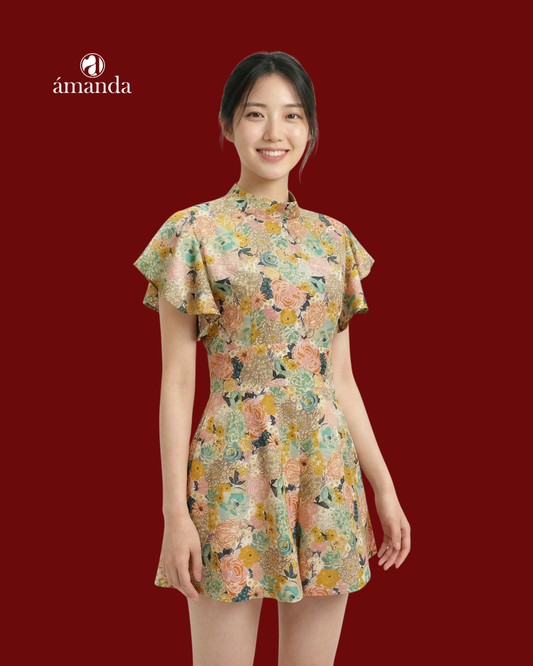 [Bespoke] Jules Oreintal Collar Romper