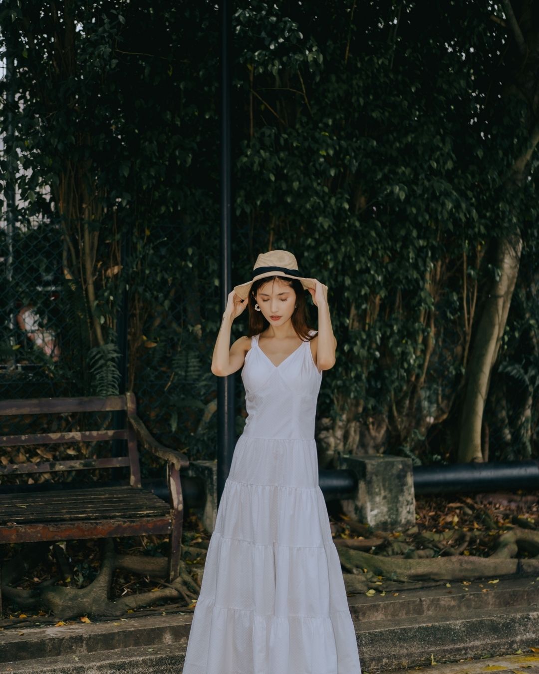 [Custom Made] Fleur V Neck Sleeveless Maxi Dress