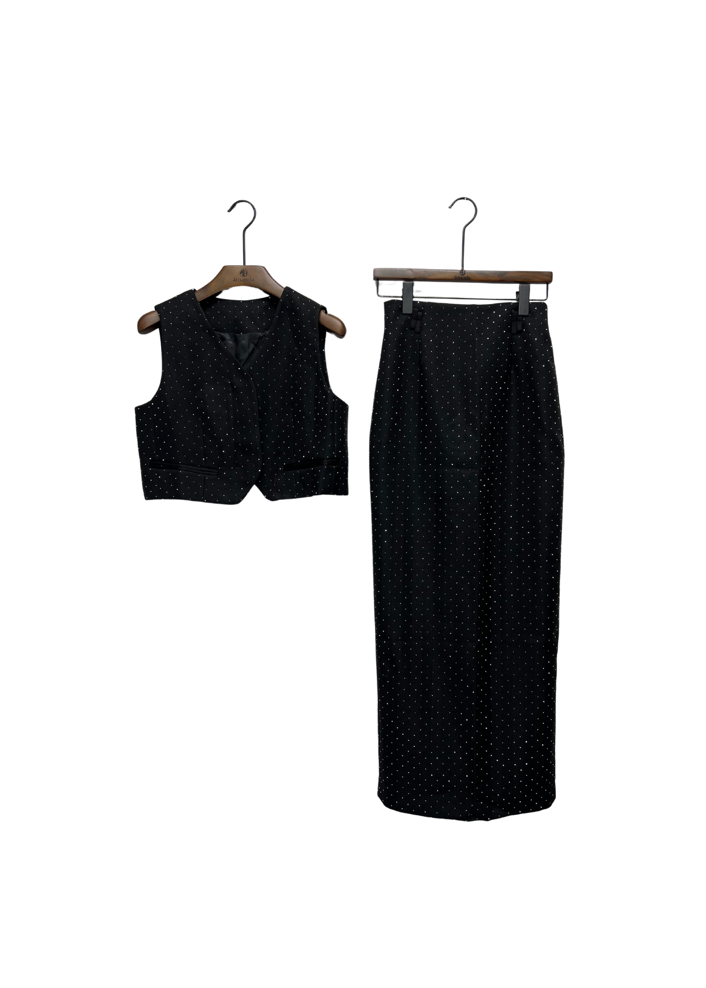 Irie Embellished Vest & Skirt Set