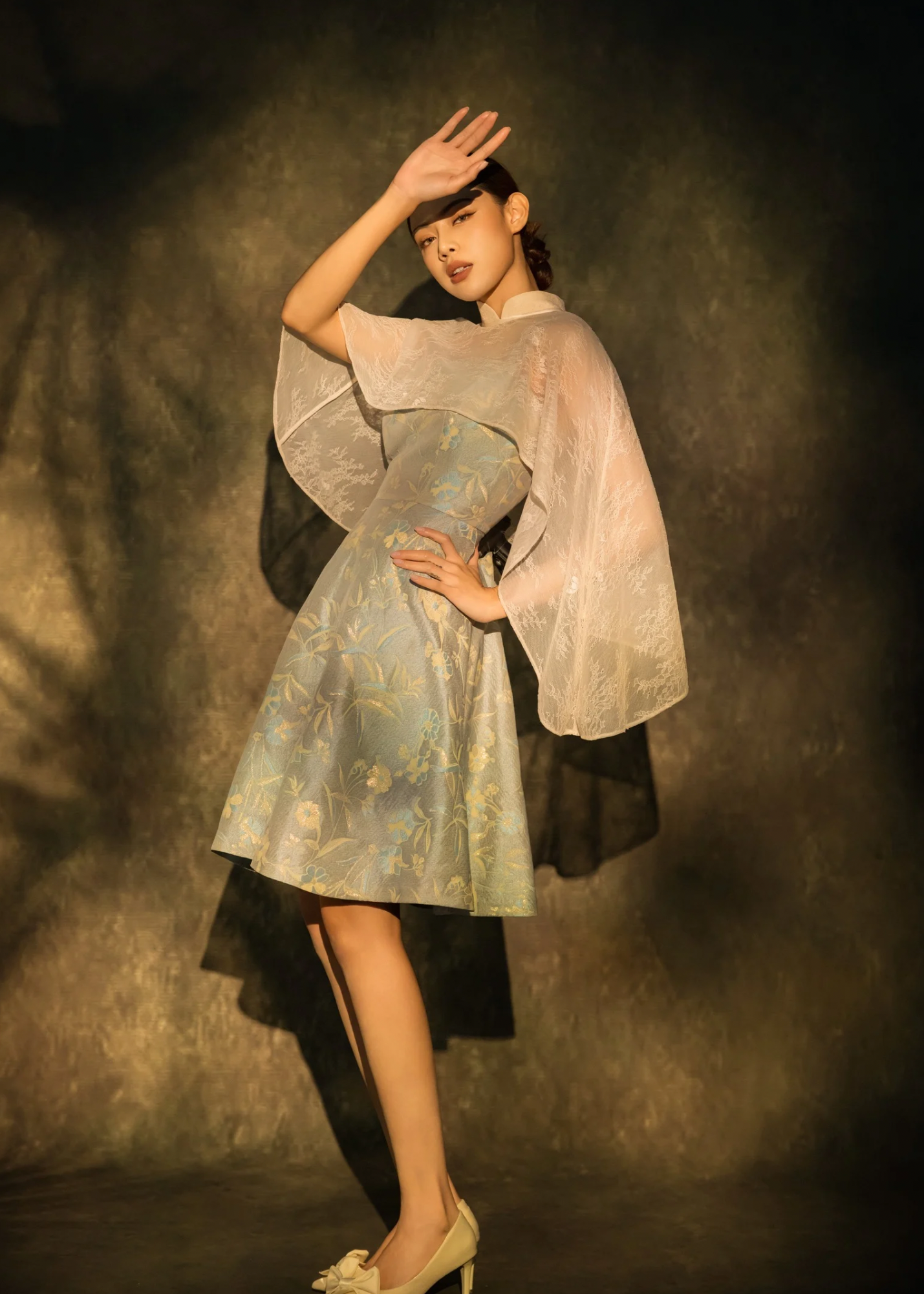 [Bespoke] GuYu Embossed Sleeveless Dress