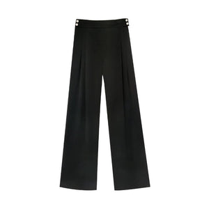 Ciara Side Button Silk Pant