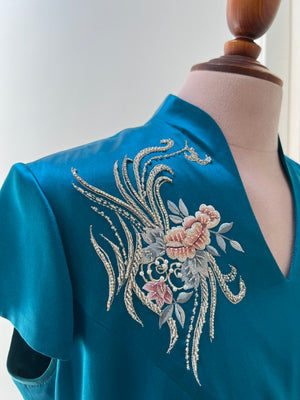 DanDan Handmade Emboidery Flower Cheongsam