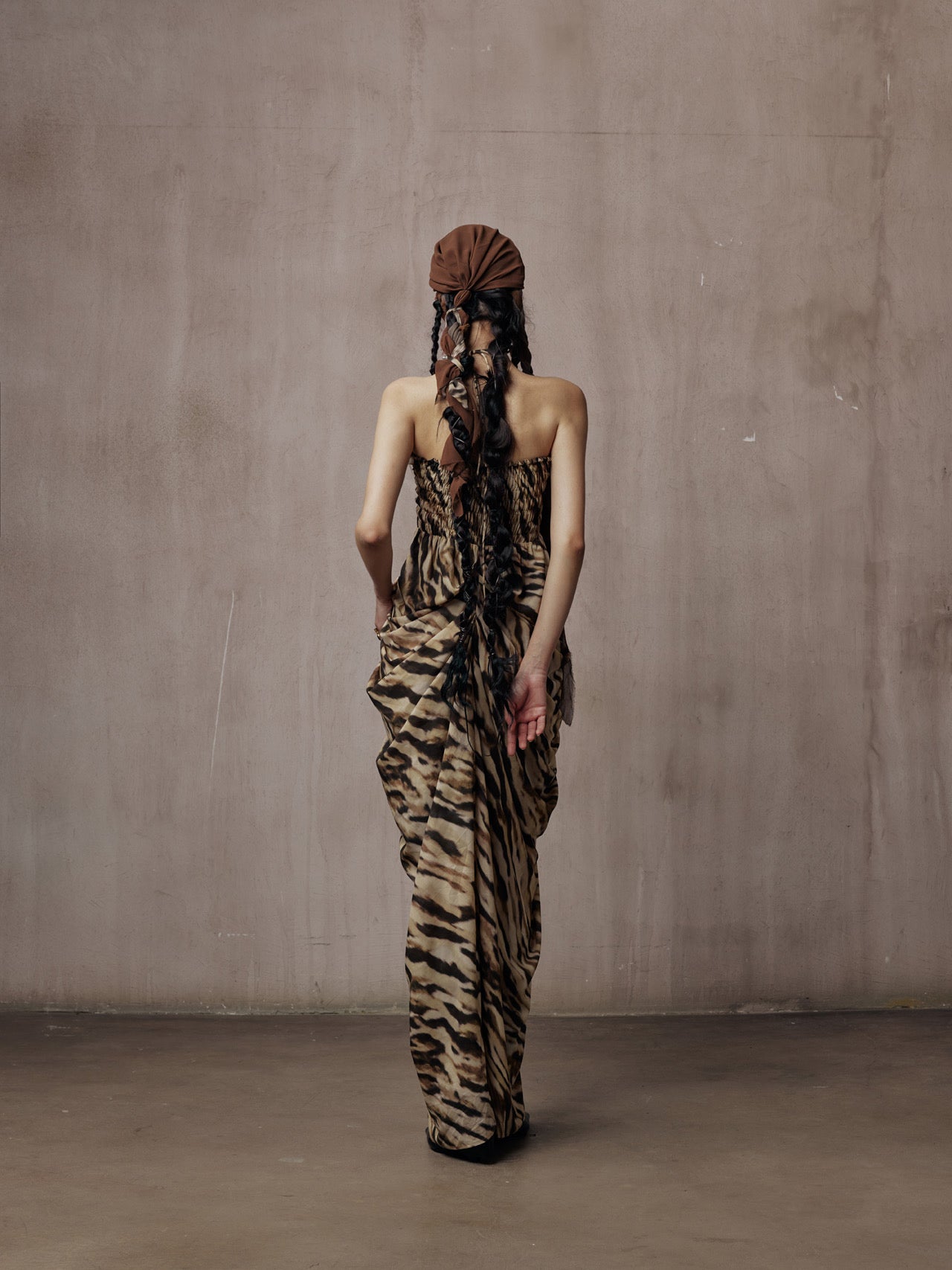 [Pre-Order] Brooke Halter Neck Dripped Dress