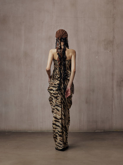 [Pre-Order] Brooke Halter Neck Dripped Dress