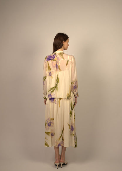 Ferlyn Waist Band Silk Skirt