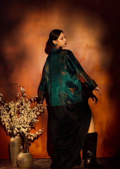 Jiya Long Sleeve Oriental Blazer