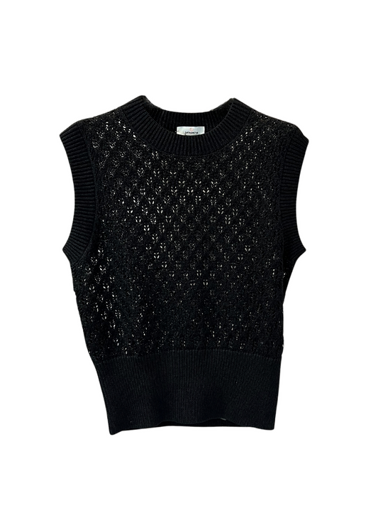 Antonia Eyelet Knitted Top