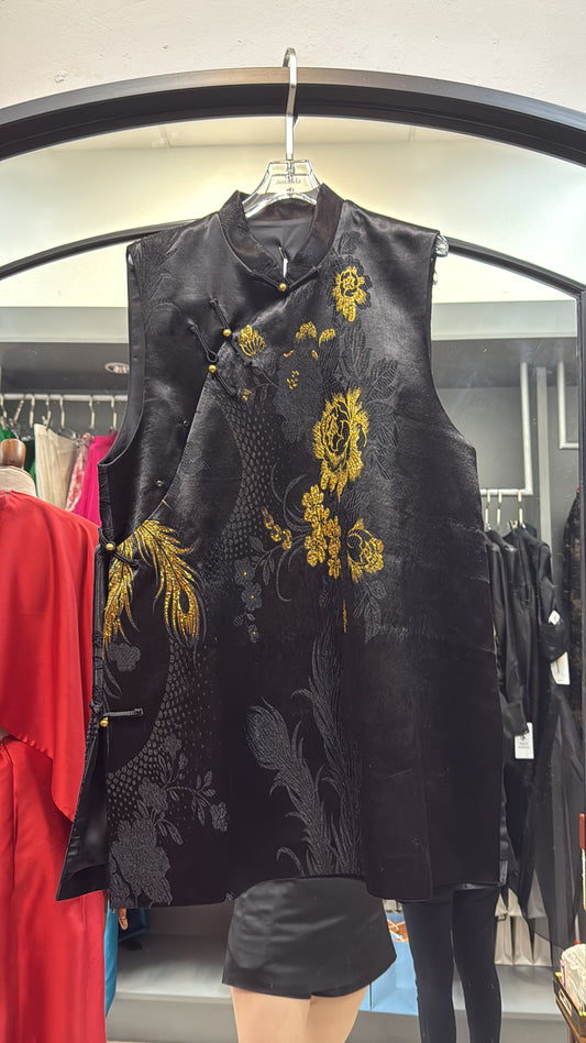 Diya Sleeveless Oriental Mandarin Mini Cheongsam