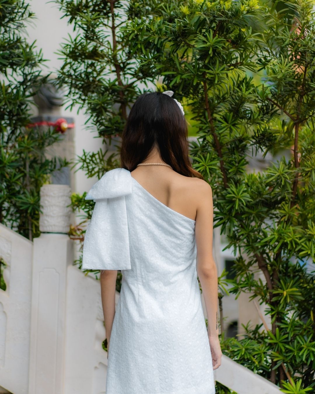 [Custom Made]  Meara Crop Shoulder Mini Dress