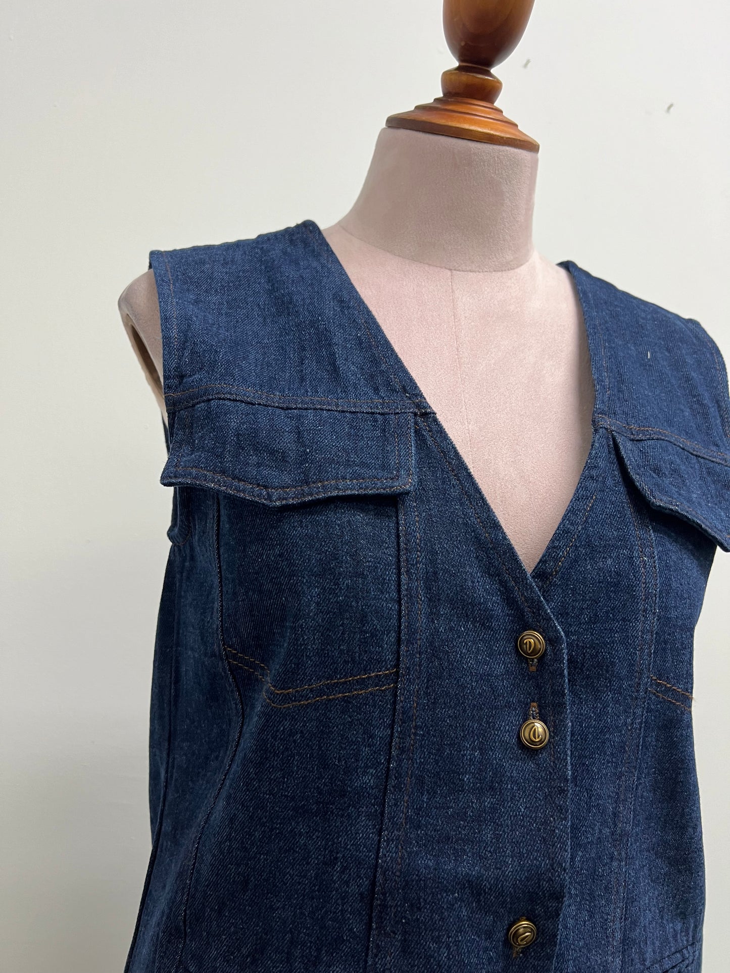 Tessa Denim Vest & Mini Skirt Set