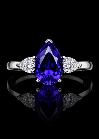 Midnight Aurora Lab Grown Sapphire Ring