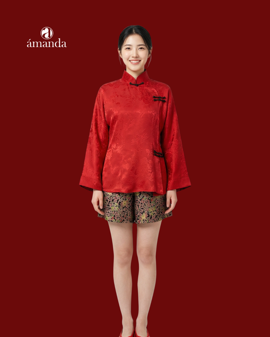 [Bespoke] Marseille Oriental  Reversible Long Sleeve Top