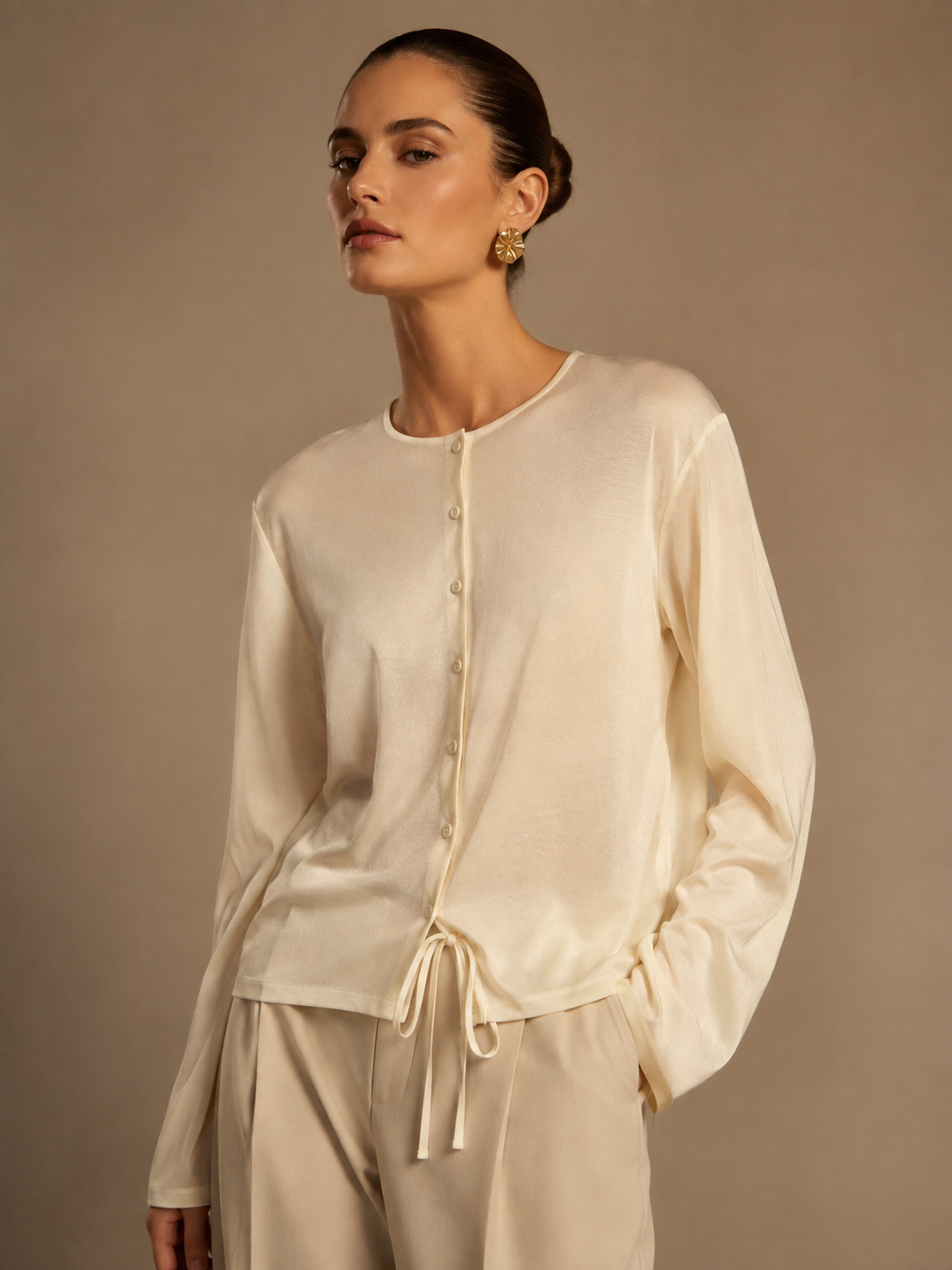 Kailani Front Button Asymmetrical Top
