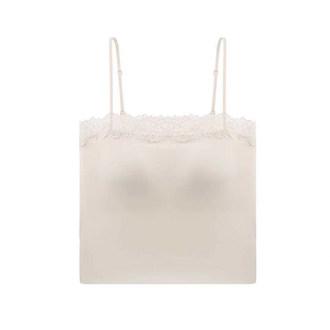 Lace Inner Anselma Sleveless Silk Lace Inner Wear – Amanda Fashion Gallery