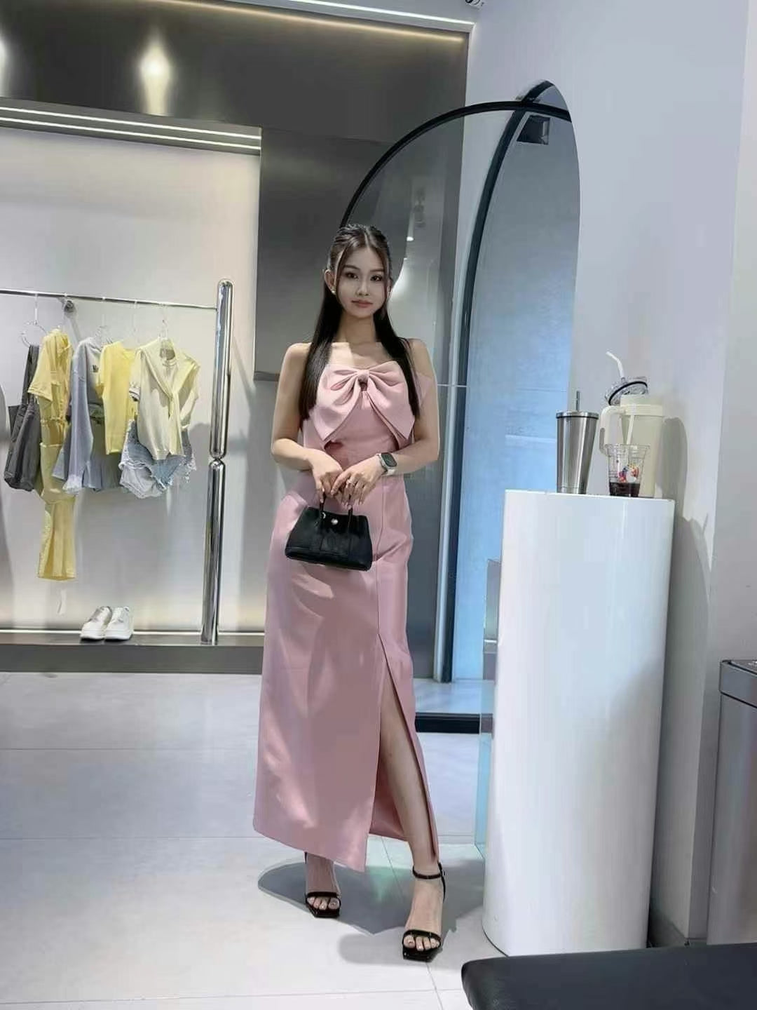 Annika Front Ribbon Sleeveless Dress