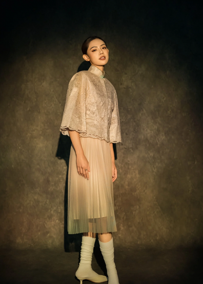 [Bespoke] HuanYue Long Sleeve Mandarin Top