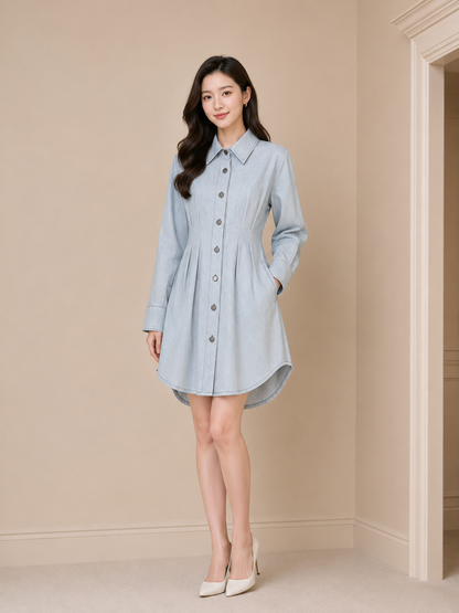 Modern Asymmetrical Denim Jacket